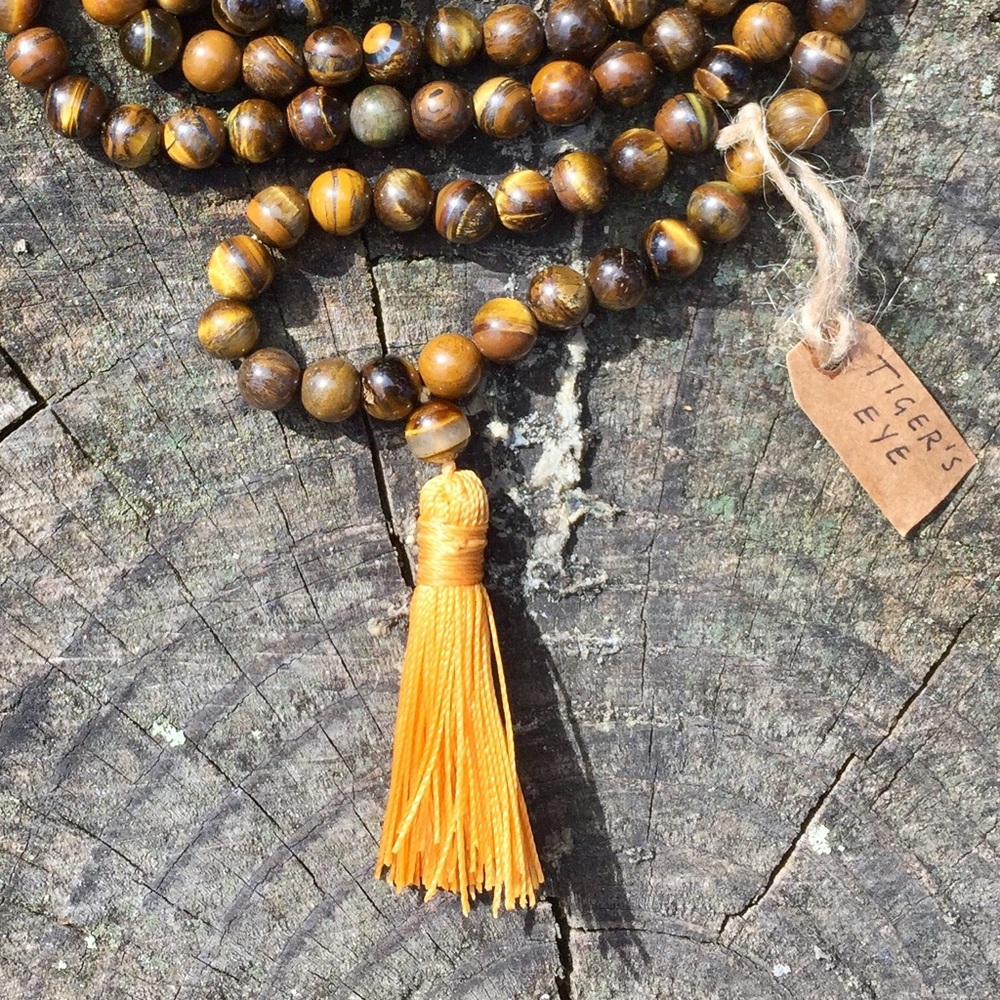 Tigers Eye Mala Necklace